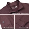 image:imageM MAELREG Quarter Zip Pullover Men Moisture Wicking Performance Heather Midlayer Golf 14 Zip Pullover Mens SweatshirtBrick Heather