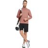 image:imageM MAELREG Quarter Zip Pullover Men Moisture Wicking Performance Heather Midlayer Golf 14 Zip Pullover Mens SweatshirtBrick Melange