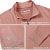 image:imageM MAELREG Quarter Zip Pullover Men Moisture Wicking Performance Heather Midlayer Golf 14 Zip Pullover Mens SweatshirtBrick Melange