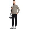 image:imageM MAELREG Quarter Zip Pullover Men Moisture Wicking Performance Heather Midlayer Golf 14 Zip Pullover Mens SweatshirtBrown Melange