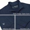 image:imageM MAELREG Quarter Zip Pullover Men Moisture Wicking Performance Heather Midlayer Golf 14 Zip Pullover Mens SweatshirtCobalt Heather
