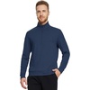 image:imageM MAELREG Quarter Zip Pullover Men Moisture Wicking Performance Heather Midlayer Golf 14 Zip Pullover Mens SweatshirtCobalt Heather