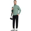 image:imageM MAELREG Quarter Zip Pullover Men Moisture Wicking Performance Heather Midlayer Golf 14 Zip Pullover Mens SweatshirtDark Green Melange