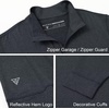 image:imageM MAELREG Quarter Zip Pullover Men Moisture Wicking Performance Heather Midlayer Golf 14 Zip Pullover Mens SweatshirtDark Grey Heather