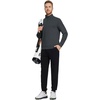 image:imageM MAELREG Quarter Zip Pullover Men Moisture Wicking Performance Heather Midlayer Golf 14 Zip Pullover Mens SweatshirtDark Grey Heather