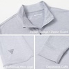 image:imageM MAELREG Quarter Zip Pullover Men Moisture Wicking Performance Heather Midlayer Golf 14 Zip Pullover Mens SweatshirtFaded Denim Heather