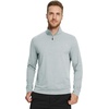 image:imageM MAELREG Quarter Zip Pullover Men Moisture Wicking Performance Heather Midlayer Golf 14 Zip Pullover Mens SweatshirtLunar Rock Melange