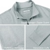 image:imageM MAELREG Quarter Zip Pullover Men Moisture Wicking Performance Heather Midlayer Golf 14 Zip Pullover Mens SweatshirtLunar Rock Melange
