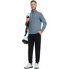 image:imageM MAELREG Quarter Zip Pullover Men Moisture Wicking Performance Heather Midlayer Golf 14 Zip Pullover Mens SweatshirtSaxony Blue Melange