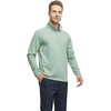 image:imageM MAELREG Quarter Zip Pullover Men Performance Dry Fit Stripe Mock Neck Midlayer Golf 14 Zip Pullover Mens SweatshirtBeryl Green Melange