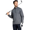 image:imageM MAELREG Quarter Zip Pullover Men Performance Dry Fit Stripe Mock Neck Midlayer Golf 14 Zip Pullover Mens SweatshirtBlack Grey Melange