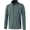 image:imageM MAELREG Quarter Zip Pullover Men Performance Dry Fit Stripe Mock Neck Midlayer Golf 14 Zip Pullover Mens SweatshirtDark Green Melange