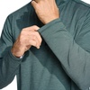 image:imageM MAELREG Quarter Zip Pullover Men Performance Dry Fit Stripe Mock Neck Midlayer Golf 14 Zip Pullover Mens SweatshirtDark Green Melange