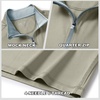 image:imageM MAELREG Quarter Zip Pullover Men Performance Dry Fit Stripe Mock Neck Midlayer Golf 14 Zip Pullover Mens SweatshirtDark Khaki Melange
