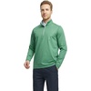 image:imageM MAELREG Quarter Zip Pullover Men Performance Dry Fit Stripe Mock Neck Midlayer Golf 14 Zip Pullover Mens SweatshirtGreen Melange