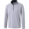 image:imageM MAELREG Quarter Zip Pullover Men Performance Dry Fit Stripe Mock Neck Midlayer Golf 14 Zip Pullover Mens SweatshirtGrey Melange
