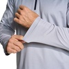 image:imageM MAELREG Quarter Zip Pullover Men Performance Dry Fit Stripe Mock Neck Midlayer Golf 14 Zip Pullover Mens SweatshirtGrey Melange