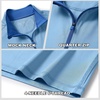 image:imageM MAELREG Quarter Zip Pullover Men Performance Dry Fit Stripe Mock Neck Midlayer Golf 14 Zip Pullover Mens SweatshirtLight Blue Melange