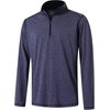 image:imageM MAELREG Quarter Zip Pullover Men Performance Dry Fit Stripe Mock Neck Midlayer Golf 14 Zip Pullover Mens SweatshirtNavy Melange