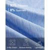 image:imageM MAELREG Quarter Zip Pullover Men Print Dry Fit Long Sleeve Golf ShirtBlue Heather