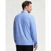 image:imageM MAELREG Quarter Zip Pullover Men Print Dry Fit Long Sleeve Golf ShirtBlue Heather