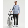 image:imageM MAELREG Quarter Zip Pullover Men Print Dry Fit Long Sleeve Golf ShirtBlue White Stripe