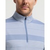 image:imageM MAELREG Quarter Zip Pullover Men Print Dry Fit Long Sleeve Golf ShirtBlue White Stripe
