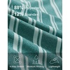 image:imageM MAELREG Quarter Zip Pullover Men Print Dry Fit Long Sleeve Golf ShirtDark Green Stripe