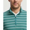 image:imageM MAELREG Quarter Zip Pullover Men Print Dry Fit Long Sleeve Golf ShirtDark Green Stripe