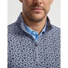 image:imageM MAELREG Quarter Zip Pullover Men Print Dry Fit Long Sleeve Golf ShirtGrayish Blue Flowerl