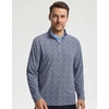 image:imageM MAELREG Quarter Zip Pullover Men Print Dry Fit Long Sleeve Golf ShirtGrayish Blue Flowerl