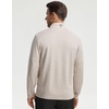 image:imageM MAELREG Quarter Zip Pullover Men Print Dry Fit Long Sleeve Golf ShirtLight Khaki Heather