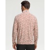 image:imageM MAELREG Quarter Zip Pullover Men Print Dry Fit Long Sleeve Golf ShirtLight Orange Massif