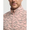 image:imageM MAELREG Quarter Zip Pullover Men Print Dry Fit Long Sleeve Golf ShirtLight Orange Massif