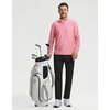 image:imageM MAELREG Quarter Zip Pullover Men Print Dry Fit Long Sleeve Golf ShirtPink Heather