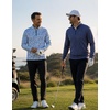 image:imageM MAELREG Quarter Zip Pullover Men Print Dry Fit Long Sleeve Golf ShirtSterling Grey Flower