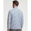 image:imageM MAELREG Quarter Zip Pullover Men Print Dry Fit Long Sleeve Golf ShirtSterling Grey Flower