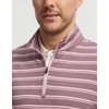 image:imageM MAELREG Quarter Zip Pullover Men Print Dry Fit Long Sleeve Golf ShirtWine Red Stripe