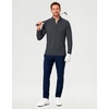 image:imageM MAELREG Quarter Zip Pullover Men Running Shirt Long Sleeve Golf ShirtsBlack Heather