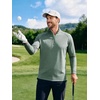 image:imageM MAELREG Quarter Zip Pullover Men Running Shirt Long Sleeve Golf ShirtsCeladon Green Heather