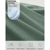 image:imageM MAELREG Quarter Zip Pullover Men Running Shirt Long Sleeve Golf ShirtsCeladon Green Heather