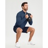 image:imageM MAELREG Quarter Zip Pullover Men Running Shirt Long Sleeve Golf ShirtsDark Blue Heather