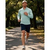 image:imageM MAELREG Quarter Zip Pullover Men Running Shirt Long Sleeve Golf ShirtsLight Green Heather