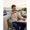 image:imageM MAELREG Quarter Zip Pullover Men Running Shirt Long Sleeve Golf ShirtsLight Khaki Heather