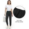 image:imageM MAELREG Womens Golf Pants Lightweight Quick Dry Ankle Zip Track PantsBlack