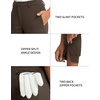 image:imageM MAELREG Womens Golf Pants Lightweight Quick Dry Ankle Zip Track PantsCoffee Brown