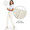 image:imageM MAELREG Womens Golf Pants Lightweight Quick Dry Ankle Zip Track PantsCream