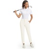 image:imageM MAELREG Womens Golf Pants Lightweight Quick Dry Ankle Zip Track PantsCream