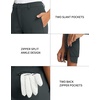 image:imageM MAELREG Womens Golf Pants Lightweight Quick Dry Ankle Zip Track PantsDark Grey
