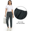 image:imageM MAELREG Womens Golf Pants Lightweight Quick Dry Ankle Zip Track PantsDark Grey